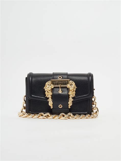 borsa nera donna versace|Borse Versace in Pelle Nero .